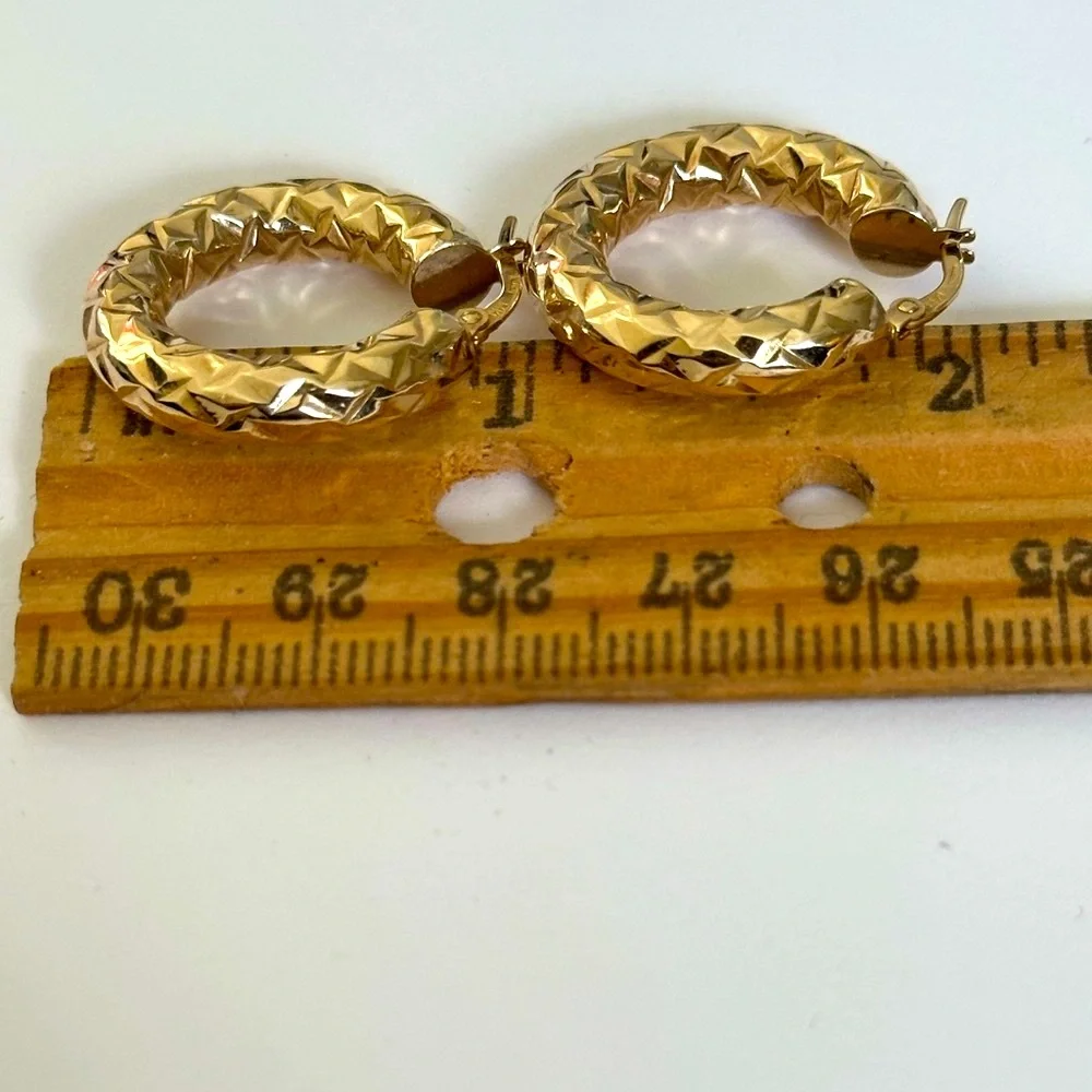 Solid 14k Gold Hoop earrings